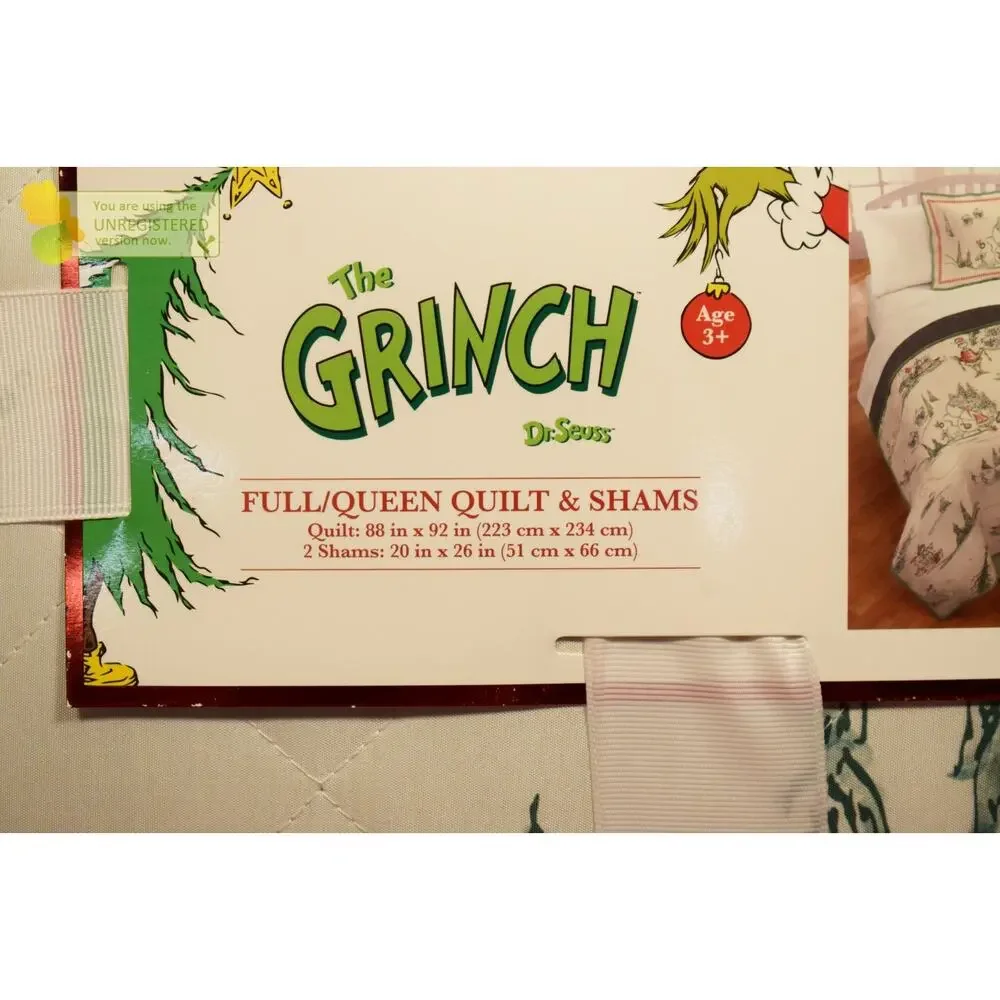 The Grinch Full/Queen Quilt & Shams #